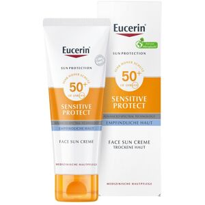 Eucerin® Sensitive Protect Face Sun Creme LSF 50+ – sehr hoher Sonnenschutz für trockene und empfindliche Gesichtshaut 50 ml Unisex 50 ml Creme Image