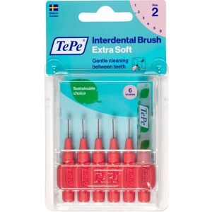 TePe Interdentalbürste Extra Soft 0,5 - 0,9 mm rot Zahnbürste 6 St 6 St Zahnbürste Image