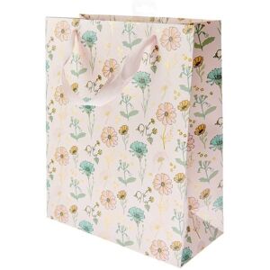 Rico Design GmbH & Co.KG Geschenktüte Blumen, Rosa, L , 26 x 32 x 12 cm, 230 g/m² Image