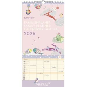 Neumann Verlage GmbH & Co. KG GreenLine Turnowsky 2026 Familienplaner -Wandkalender - Familien-Kalender - 22x45 Image