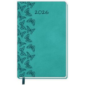 Trötsch Verlag GmbH & Co. KG Trötsch Taschenkalender A6 Soft Touch Schmetterlinge 2026 Image