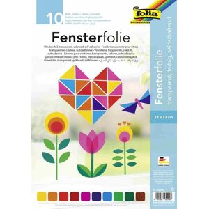 Folia Fensterfolie, 23x33cm, 10 Blatt, farbig sortiert Image