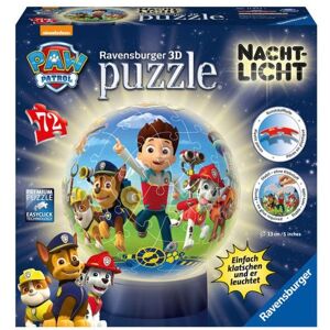 Ravensburger Verlag GmbH 3D Puzzle Ravensburger Puzzle-Ball Nachtlicht Paw Patrol 72 Teile Image