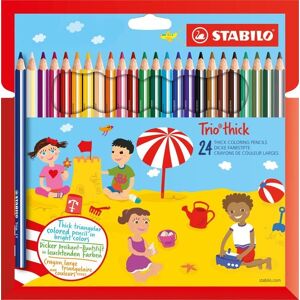 STABILO Dreikant-Buntstift - Trio dick - 24er Pack - mit 24 verschiedenen Farben Image
