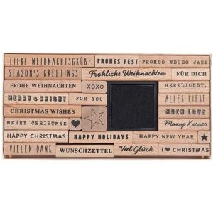 Rico Design GmbH & Co.KG Stempelset Merry Christmas, Mixed type , 26 Stempel Image