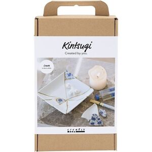 Creativ Company Kreativ Set Kintsugi, Schale, Blau, Gold, Weiß Image