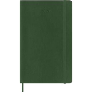 Moleskine 12 Monate Wochen Notizkalender 2026, Large/A5, 1 Wo = 1 Seite, rechts linierte Seite, Weicher Einband, Myrtengrün Image