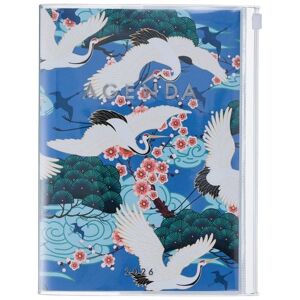 Mark's Europe MARK'S 2025/26 Taschenkalender, A5 Japan / Birds // Blue Image