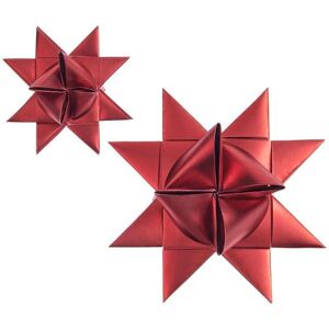 Rico Design GmbH & Co.KG Fröbelsterne Metallic, Rot 60 Streifen, 120 g/m² Image