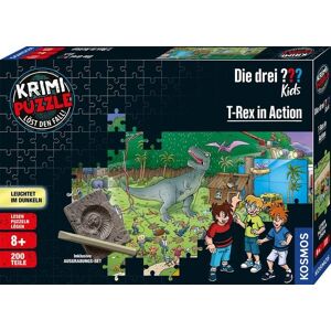 Franckh-Kosmos Verlags-GmbH & Co.KG Krimipuzzle Die drei ??? Kids 200 Teile / T-Rex in Action Image