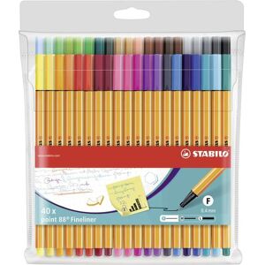 STABILO Fineliner - point 88 - 40er Pack - 40 Farben Image