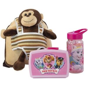 P:OS Handels GmbH Plüschrucksack Max Monkey Girl mit Brotdose und Trinkflasche Image