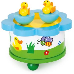 Legler Small foot 7489 - Spieluhr Ententanz, Melodie: Alle Vögel sind schon da, Holz, 11x11cm Image