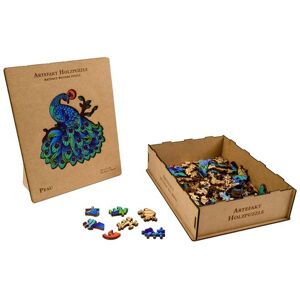 Philos Artefakt Holzpuzzle 2 in 1 Pfau, 132 Teile, in Holzbox Image