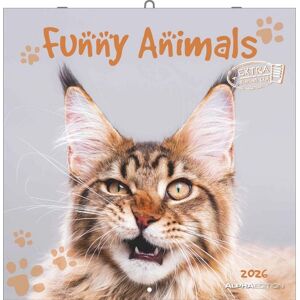 Neumann Verlage GmbH & Co. KG Funny Animals 2026 - Wand-Kalender - Broschüren-Kalender - 30x30 - 30x60 geöffnet Image