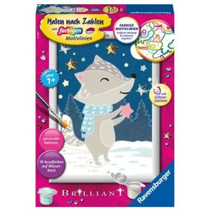 Ravensburger Verlag GmbH CreArt, Malen nach Zahlen Kinder - Gute Nacht, kleiner Dachs! Image