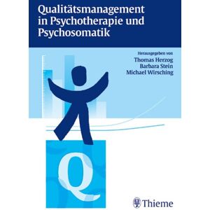 Thomas Herzog - Qualitätsmanagement in Psychotherapie und Psychosomatik - Preis vom 18.09.2025 05:07:49 h Image