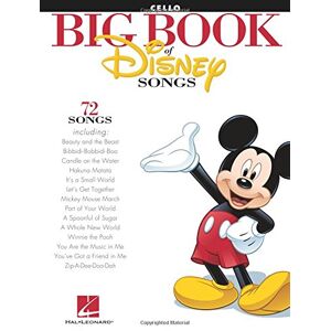 Various - The Big Book Of Disney Songs - Cello: Songbook für Cello - Preis vom 18.09.2025 05:07:49 h Image