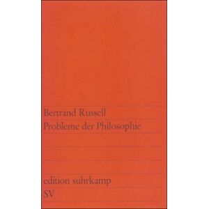 Bertrand Russell - Probleme der Philosophie (edition suhrkamp) - Preis vom 18.09.2025 05:07:49 h Image