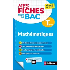 Pierre-Antoine Desrousseaux - Mes Fiches pour le BAC Mathématiques Term - Preis vom 18.09.2025 05:07:49 h Image