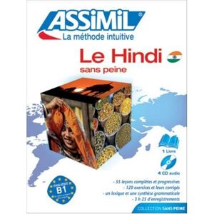 unbekannt - Le Hindi sans Peine ; Livre + CD Audio (x4) - Preis vom 18.09.2025 05:07:49 h Image