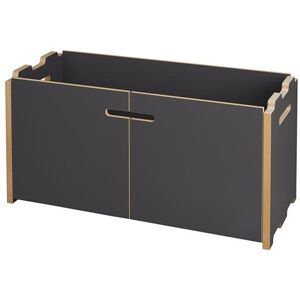 Tojo Hochstapler Regalsystem Anbaumodul mit Türen / anthrazit Image