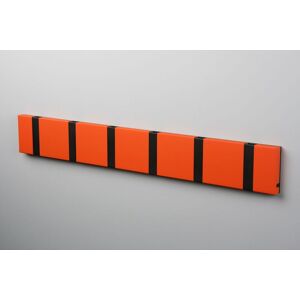 LoCa Knax 6 Wandgarderobe orange, Haken schwarz Image