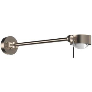 Top Light Puk Mini Wing Single Wandleuchte nickelmatt   Linse klar / Glas matt   Standard-Fassung   40cm Image
