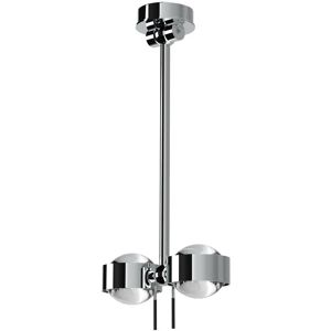 Top Light Puk Mini Wing Twin Deckenleuchte chrom   2x Linse klar / 2x Linse matt   Standard-Fassung   60cm Image