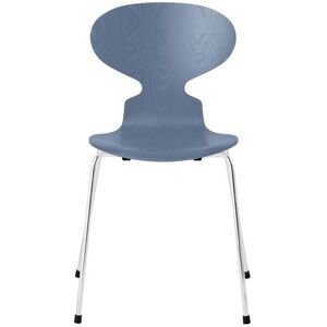 Fritz Hansen die Ameise Stuhl gefärbte Esche dusk blue   verchromt Image