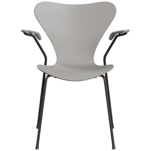 Fritz Hansen Serie 7 Armlehnstuhl 3207 gefärbte Esche nine grey   braun bronze Image