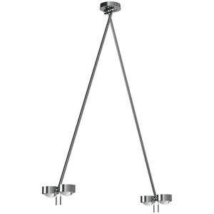 Top Light Puk Mini Ceiling Sister Twin Deckenleuchte chrommatt   ohne Abdeckung (für Nachbestellungen)   Standard-Fassung   80cm Image