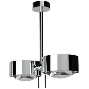 Top Light Puk Maxx Side Twin Deckenleuchte chrom   2x Linse klar / 2x Linse matt   Standard-Fassung   60cm Image