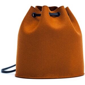 Hey-Sign Tilda Rucksack mit Lederriemen schwarz 29 walnuss   groß (B 33cm, H 34cm, T 24cm) Image