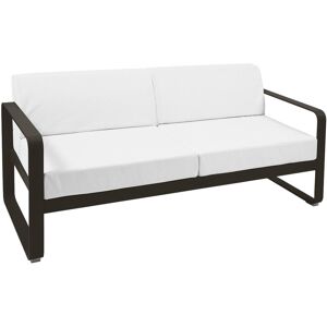 Fermob Bellevie 2-Sitzer Sofa mit grauweißem Kissen tonka Image