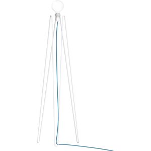 Grupa Model M2 Stehleuchte Gestell weiß, Textilkabel cyan Image