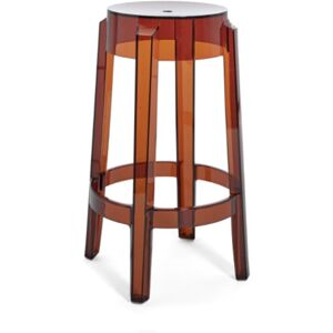 Kartell Charles Ghost Barhocker bernstein transparent   H 65cm Image