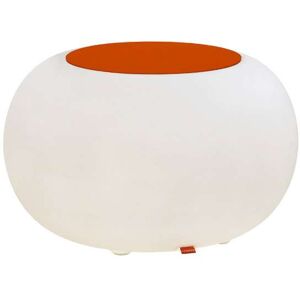 Moree Bubble Outdoor LED Akku Beistelltisch / Hocker Filzauflage orange Image