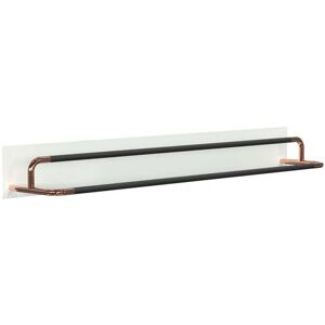 Frost Rada Schuhregal 100cm Breite   weiß matt / kupfer poliert Image