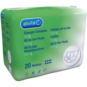 Alvita All-in-one Inkontinenzhose maxi medius Nacht 20stk Image