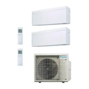 Daikin Duo Split Stylish Weiß 9+15 Btu 2MXM50A9 FTXA25CW FTXA42CW Klimaanlagen 2.5+4.2 kW WiFi R-32 Image