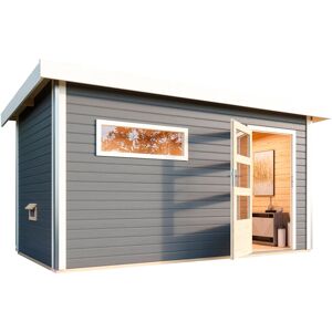 Tchibo Karibu-Saunahaus »Logan 3« mit Fronteinstieg - weiß weiß Nonfood https://www.eduscho.at/products/189328174199/karibu-saunahaus-logan-3-mit-fronteinstieg?article_id=195419483558 Image