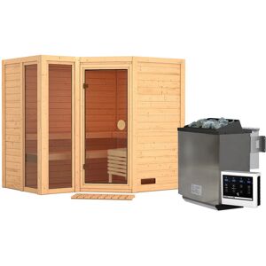 Tchibo Karibu Sauna »Ayla«, Eckeinstieg  Nonfood https://www.eduscho.at/products/133107789691/karibu-sauna-ayla-eckeinstieg?article_id=102412351010 Image