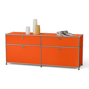 Tchibo - Sideboard Metall »Cn3« mit 2 Klappenfächern und 2 Schubladen - 152x40x64,5cm - orange - Stahl / Aluminium / Kunststoff orange Nonfood https://www.eduscho.at/products/164836214424/sideboard-metall-cn3-mit-2-klappenfaechern-und-2-schubladen?article Image