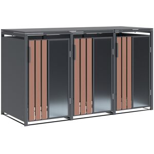 Tchibo - Mülltonnenbox - 198x80x116cm - anthrazit - Stahl / Acryl / Holz anthrazit Nonfood https://www.eduscho.at/products/184105796635/muelltonnenbox-holzoptik?article_id=199332713205 Image