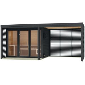 Tchibo Karibu Saunahaus »Alice 3« - anthrazit anthrazit Nonfood https://www.eduscho.at/products/183282896839/karibu-hybrid-saunahaus-alice-3?article_id=144944022040 Image