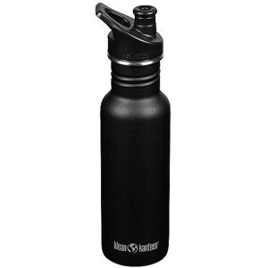 Neu KLEAN KANTEEN Edelstahl Trinkflasche Classic 532ml Sport Cap Black schwarz EG Unisex Image