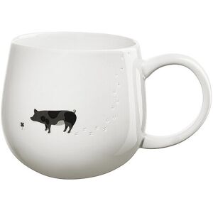 ASA SELECTION Henkelbecher 0,4l MAGU-FOOTPRINTS Pig weiss B Image