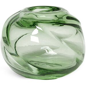 FERM LIVING Vase Water Swirl 16cm Rund grün B Image