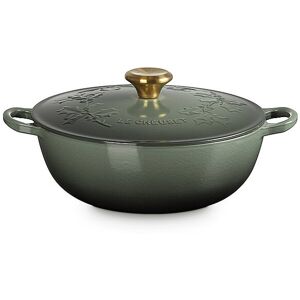 LE CREUSET Kochtopf mit Deckel 26cm/4,1l  LA MARMITE HOLLY Thyme dunkelgrün B Image